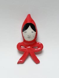 Image 1 of Little Red Riding Hood with knot - Ceramic