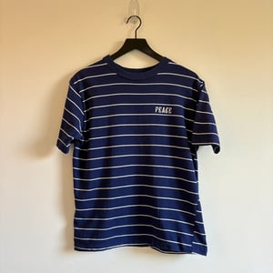 Image of 'Peace' Striped T-Shirt