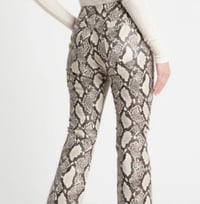 Image 3 of CHOOSY- Faux Leather Snake Printed Pants