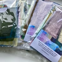 Image 5 of Hand-dyed sheer silk fabric scraps