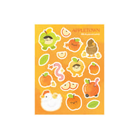 Image 1 of Apple Town Sticker Sheet (Glitter)