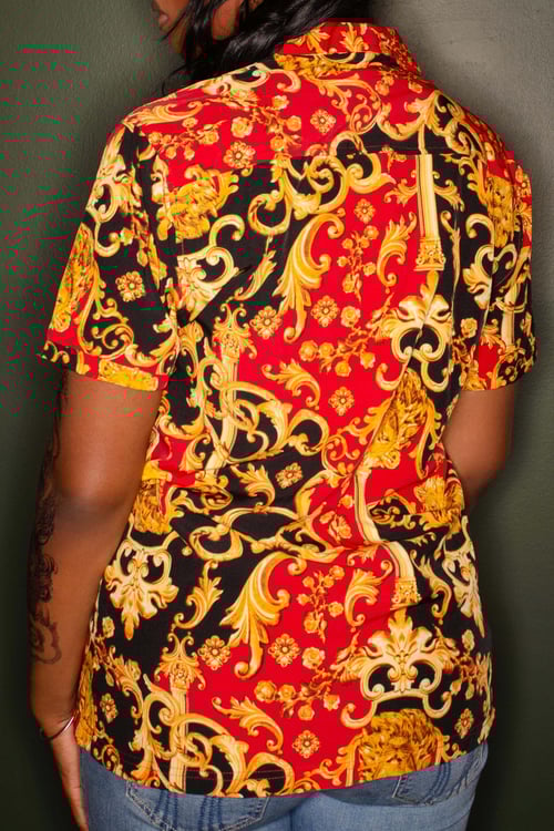 Image of Vintage Jhonni Baroque Button Up Blouse