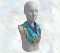 Image 3 of Happy Dance Square Silk Scarf