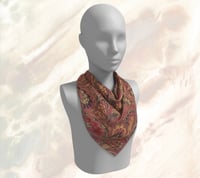 Image 3 of Autumn Leaves Square Silk Scarf