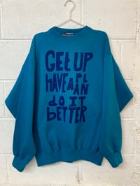 Image 1 of Get Up, turquoise, XL (25"P2P, 30"S2H, 34"C2C) 