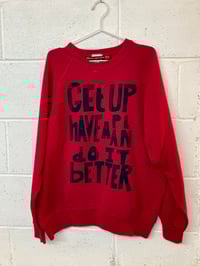 Image 1 of Get Up, red XL (25"P2P, 29"S2H, 32"C2C) Second