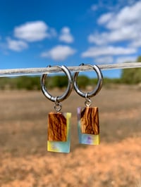 Ses Salines - Orecchini in legno e resina