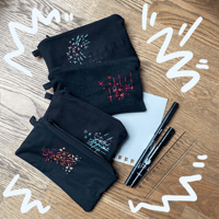 Image 1 of Upcycled Zip Bag