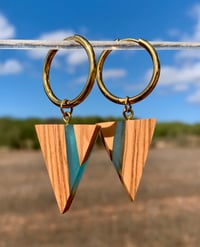 Cala Saladeta - Orecchini in legno e resina