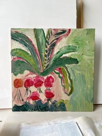 Image 2 of Radishes, oil on board. 