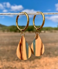 Cala Saladeta - Orecchini legno e resina