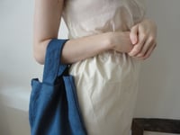 Image 3 of heavy linen TOTE / BAG // with long or short handles, large, various colors