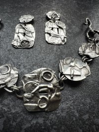 Image 4 of Sterling Silver Bracelet & Earring Set