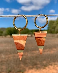 Es Vedrà - Orecchini legno e resina