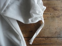 Image 4 of hand-made light cotton BLOUSE // wide, cozy, with ties on sleeves and at neck