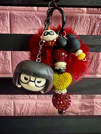 Image 2 of 💥Incredibles Beaded Keychain👓
