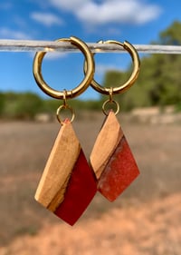 Benirras - Orecchini legno e resina