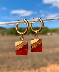 Benirras - Orecchini in legno e resina