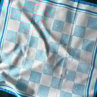 Image 4 of Checkerboard draughts board game printed cotton napkin