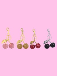 Image 1 of Crystal Cherry Keychain