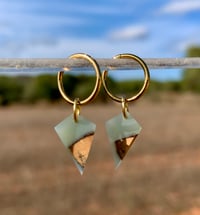 Cala D'Hort - Orecchini legno e resina 