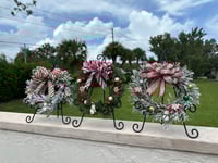 Image 1 of Small Indoor Christmas Wreath with or without frosting. 