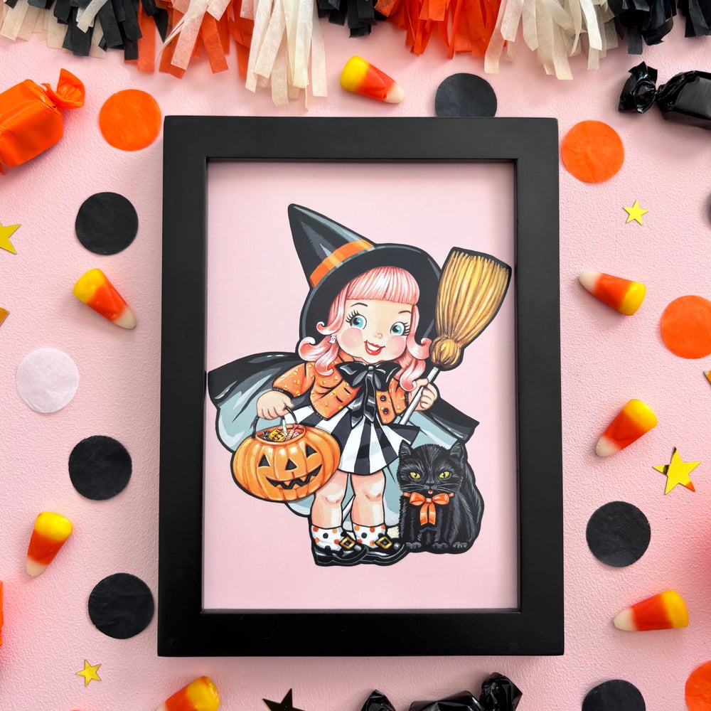 Image of Trick or Treat Witch 5x7 mini print