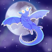 Image 3 of moon dragon • 14x14cm
