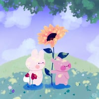 Image 3 of spring love • 14x14cm
