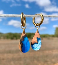 Cala Xarraca - Orecchini in legno e resina