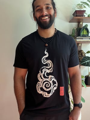Image of Spiral Drifter Black T-Shirt