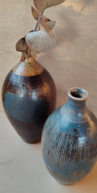 Image 3 of Textured Bottle Vases – Set of Two
