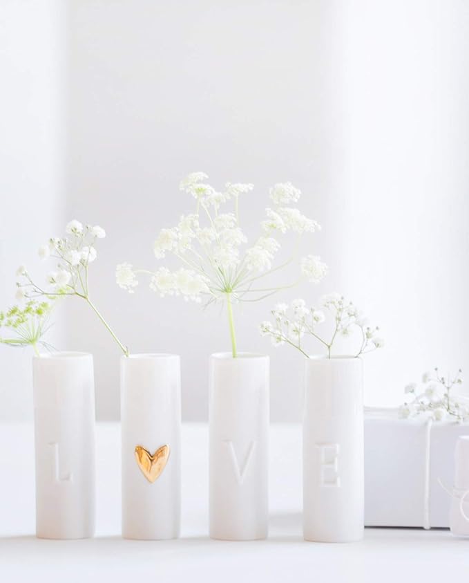 Image of Set de 4 Mini Vases : LOVE