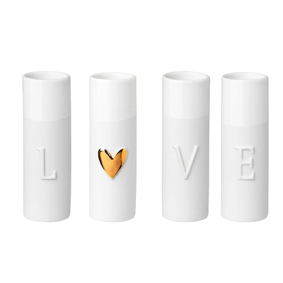 Image of Set de 4 Mini Vases : LOVE