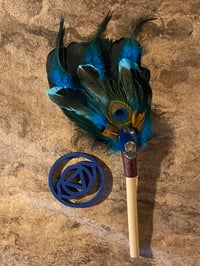 Image 1 of Feather Wand Azure