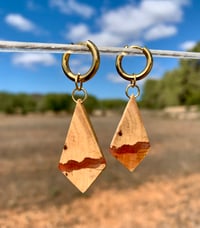 Sa Caleta - Orecchini legno e resina