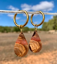 Sa Caleta - Orecchini in legno e resina