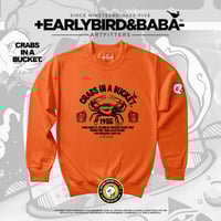 Image 1 of EB CRABS IN A BUCKET Crewneck By +Earlybird Baba-