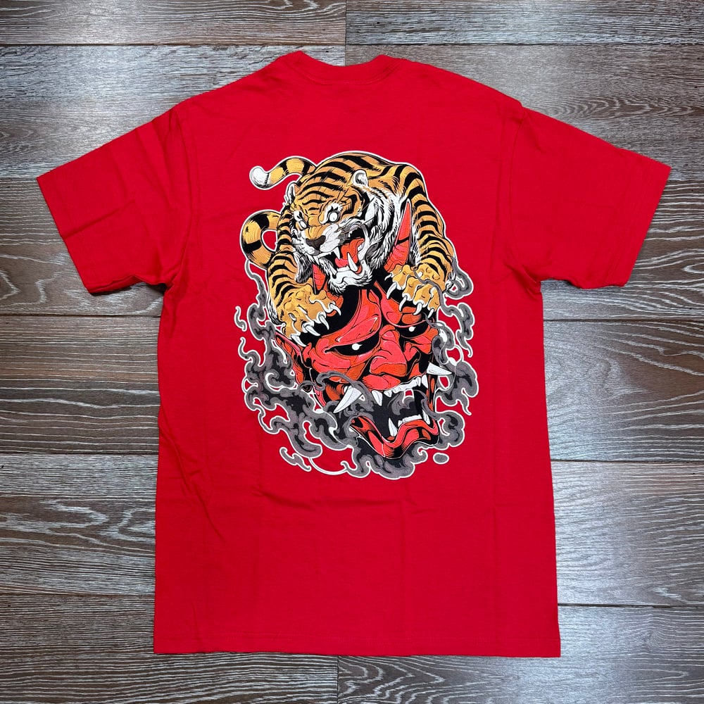 Image of Tora Atakku Red Mens T-Shirt