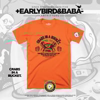 EB CRABS IN A BUCKET Tee By +Earlybird Baba-
