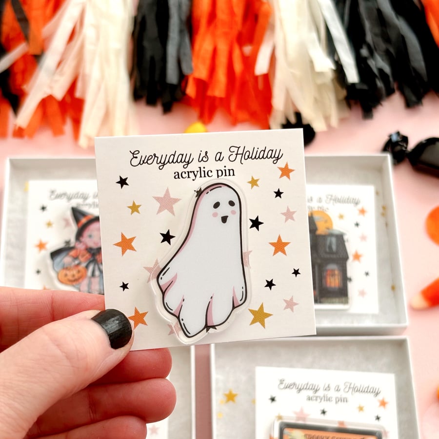 Image of Ghostie acrylic pin 