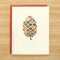 Image 1 of Pinecone Holiday Card