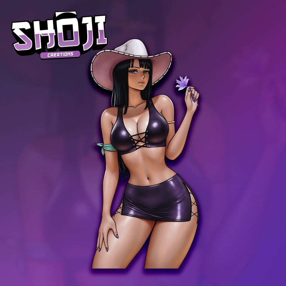 Cow Girl Spot Holo Stickers