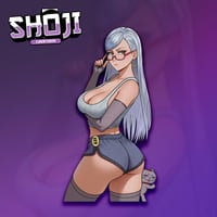 Image 1 of Waifu Fighter Holo Sticker