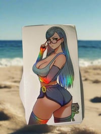 Image 2 of Waifu Fighter Holo Sticker