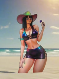 Image 2 of Cow Girl Spot Holo Stickers