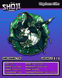 Image 4 of Emo Villain Enamel Pin (In Hand)