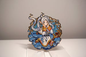 Elven Mage Anime Pin