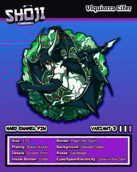 Image 5 of Emo Villain Enamel Pin (In Hand)