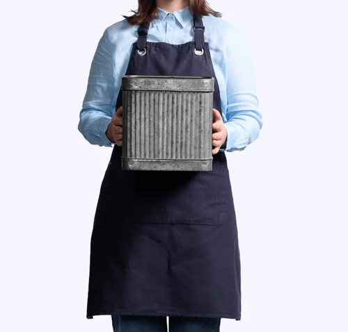 Image of Square Metal Planter